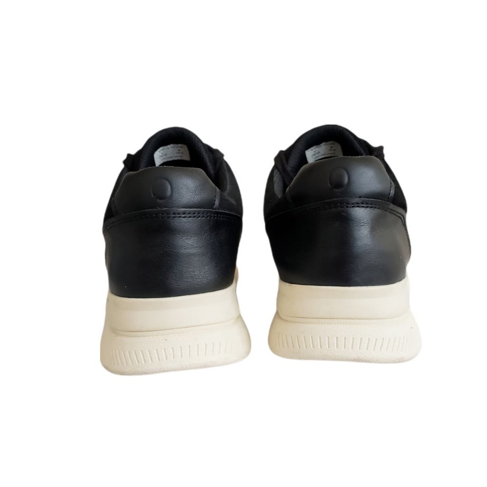 O by Everlane Black The Trainer Lace-Up Leather Sneakers  Women's Sz 10 Men's  8 - Picture 6 of 11